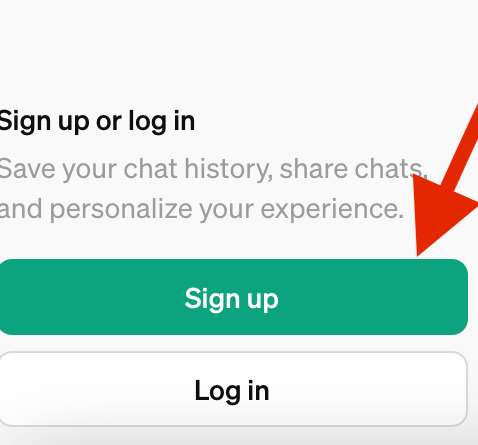 chatgpt signup